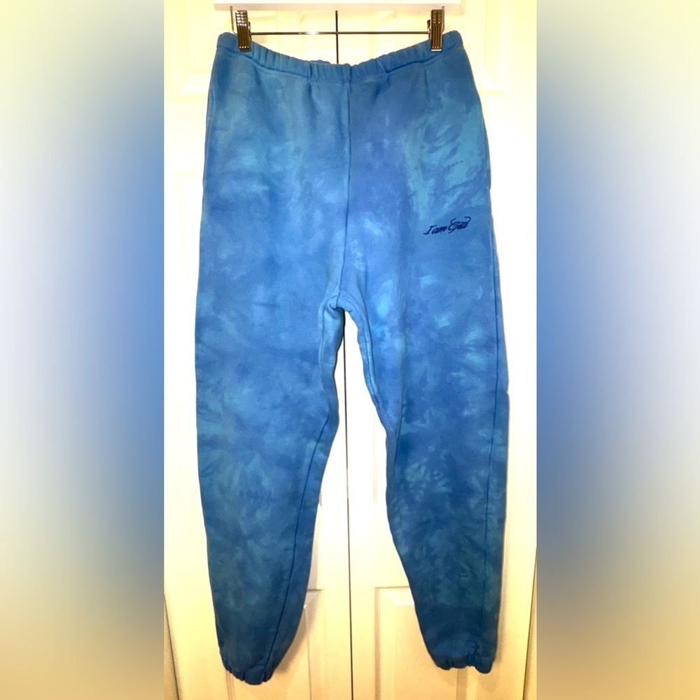 I.AM.GIA Blue Tie-Dye Sweatpants Size M – Pockets – EUC